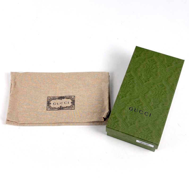 Gucci GG Pattern Bifold Wallet Sherry