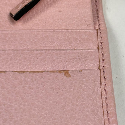 Gucci GG Marmont Flora Bifold Wallet Billfold Coin Purse Canvas Pink Multicolor