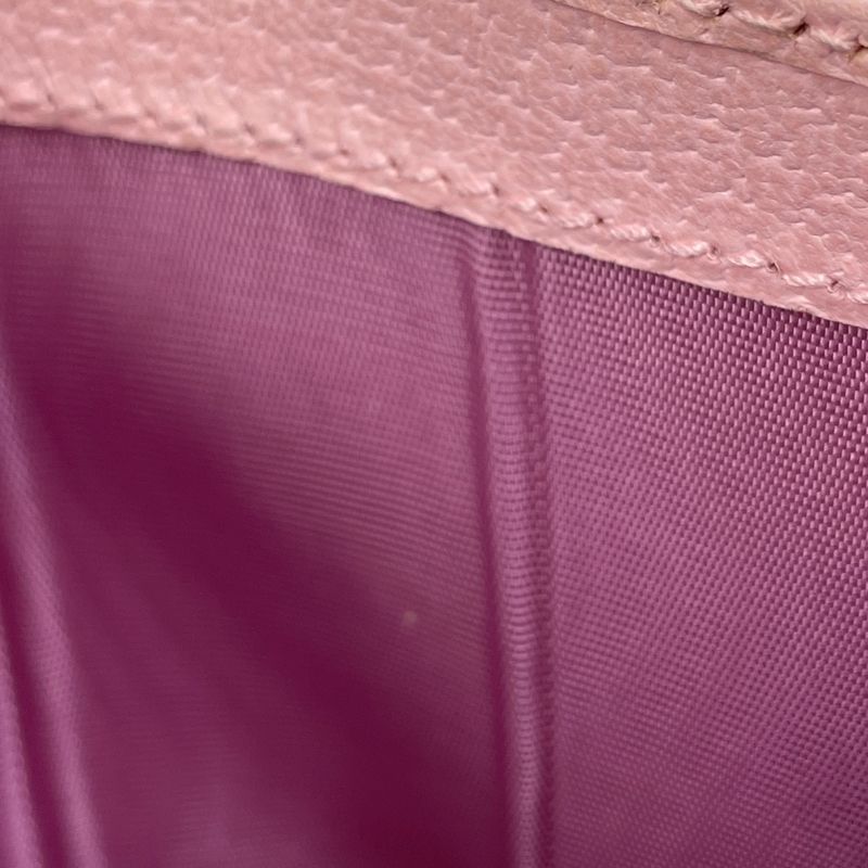Gucci GG Marmont Flora Bifold Wallet Billfold Coin Purse Canvas Pink Multicolor