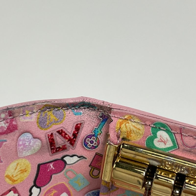 Louis Vuitton Multicles 4 Key Holder Key Case Monogram Vernis Pink