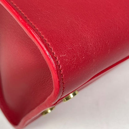 Saint Laurent Paris Baby Cabas 2-Way Shoulder Bag Leather Red