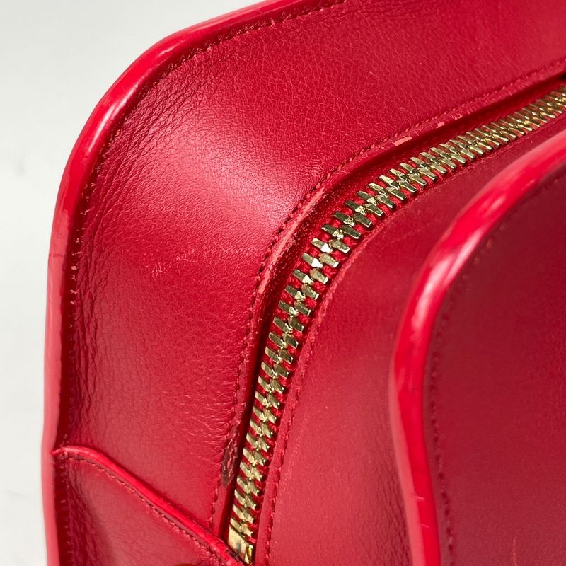 Saint Laurent Paris Baby Cabas 2-Way Shoulder Bag Leather Red