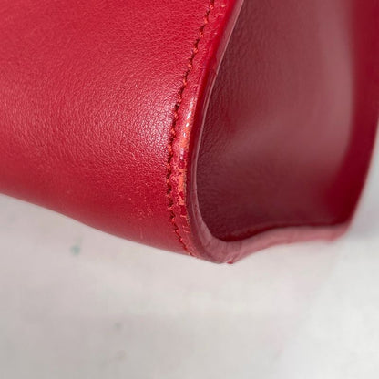 Saint Laurent Paris Baby Cabas 2-Way Shoulder Bag Leather Red