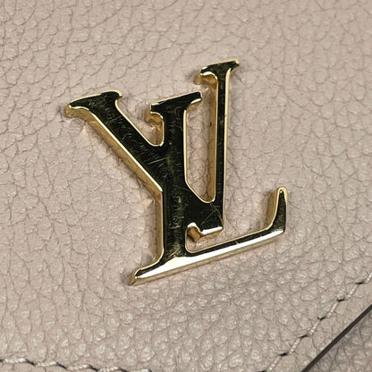 Louis Vuitton Porte Feuille Lock Mini Trifold Wallet Calf Grey