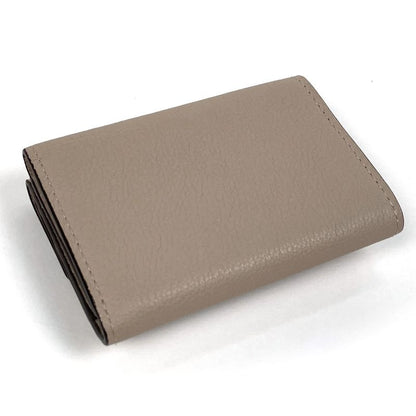 Louis Vuitton Porte Feuille Lock Mini Trifold Wallet Calf Grey