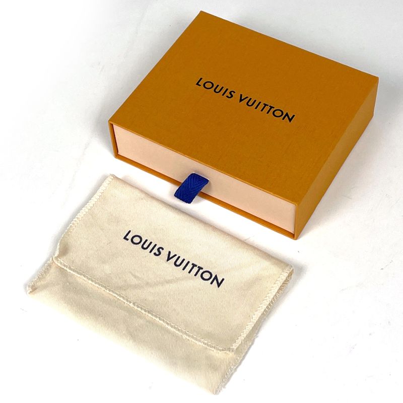 Louis Vuitton Porte Feuille Lock Mini Trifold Wallet Calf Grey