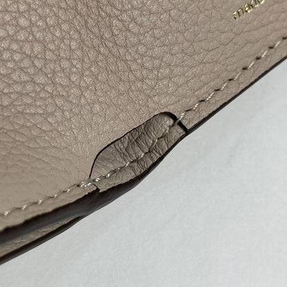 Louis Vuitton Porte Feuille Lock Mini Trifold Wallet Calf Grey