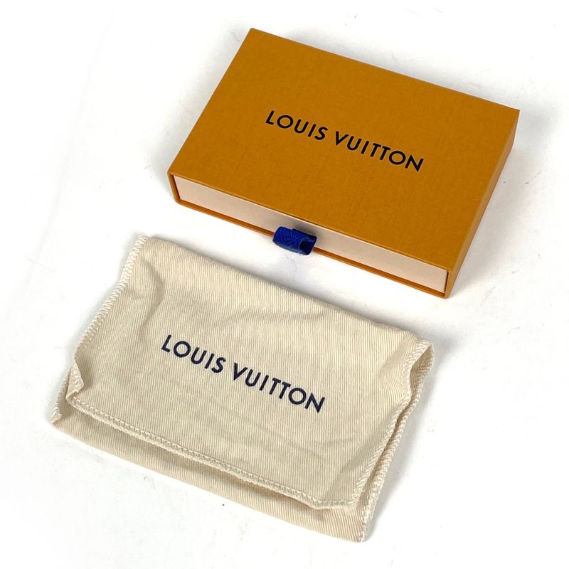 Louis Vuitton Pochette Cles LV Aerogram Key Case Coin Leather Noir Black