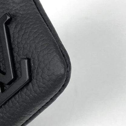 Louis Vuitton Pochette Cles LV Aerogram Key Case Coin Leather Noir Black