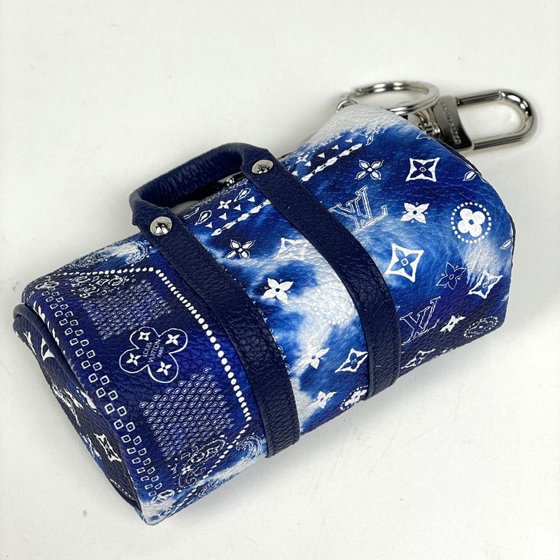 Louis Vuitton Porte Cles Pouch Monogram Bandana Key Holder Keepall Charm