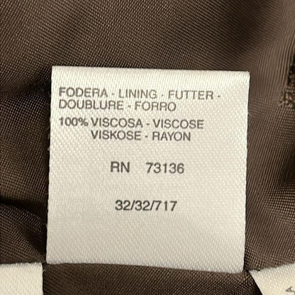Max Mara Coat 40 Dark Brown Long Sleeve Alpaca Blend Fall Winter Leather Length