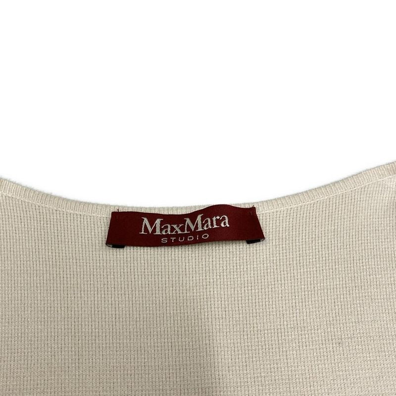 Max Mara Studio Coat S Beige Sleeveless Belted Gilet Spring Autumn