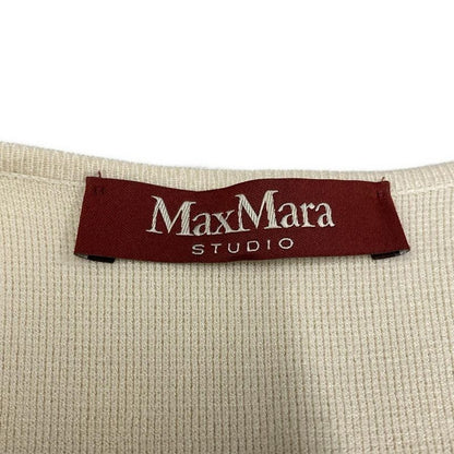 Max Mara Studio Coat S Beige Sleeveless Belted Gilet Spring Autumn