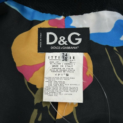 Dolce & Gabbana D&g Jacket 24 38 Black Long Sleeve