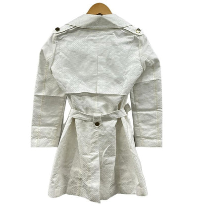 Versace Trench Coat 40 M White Spring Autumn All Over Pattern