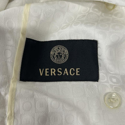 Versace Trench Coat 40 M White Spring Autumn All Over Pattern