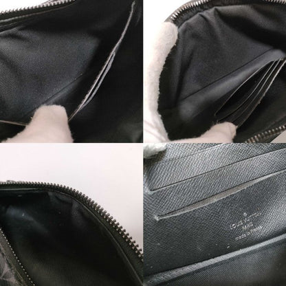 Louis Vuitton Clutch Monogram Eclipse Pochette Volga Black Gray Leather