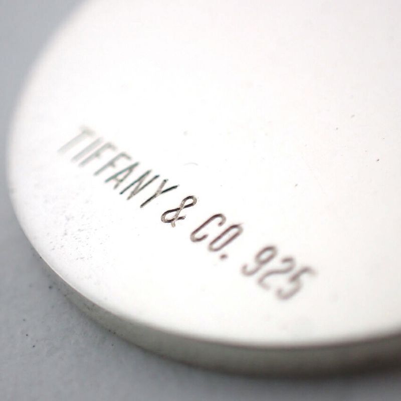 Tiffany & Co 925 Round Tag Key Ring