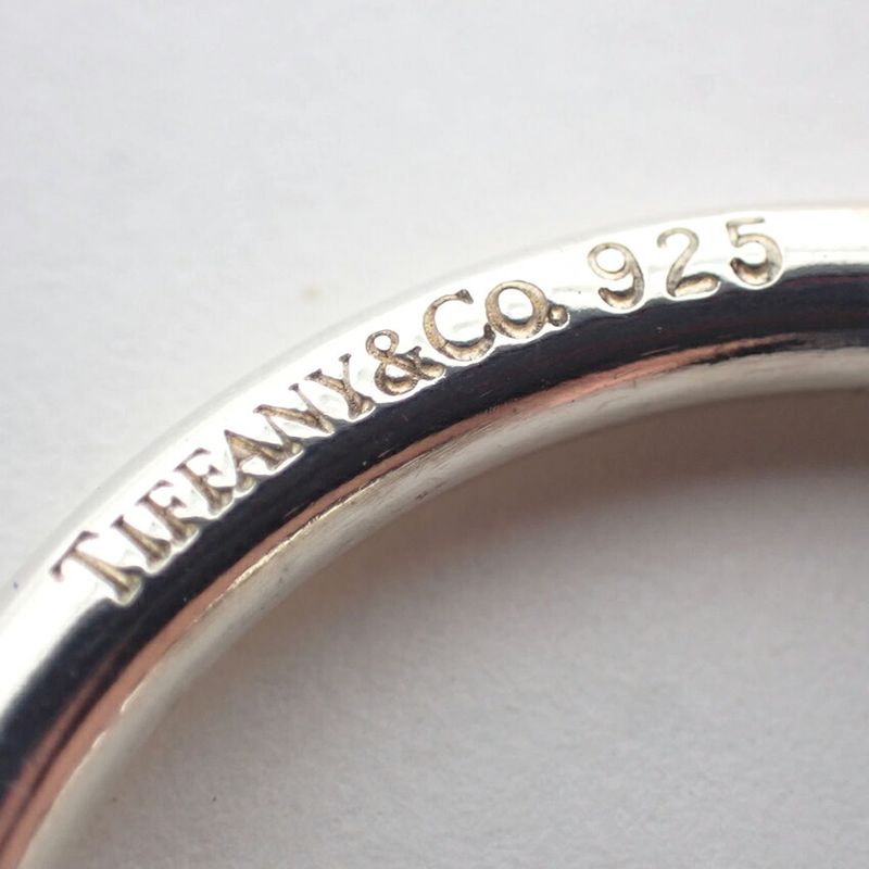 Tiffany & Co 925 Round Tag Key Ring