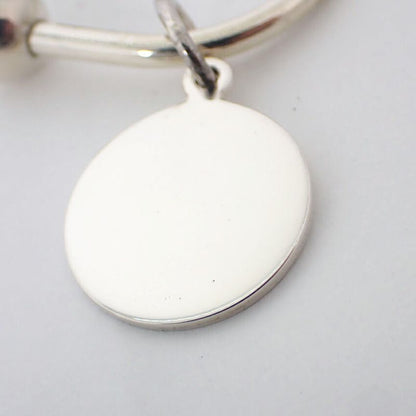 Tiffany & Co 925 Round Tag Key Ring