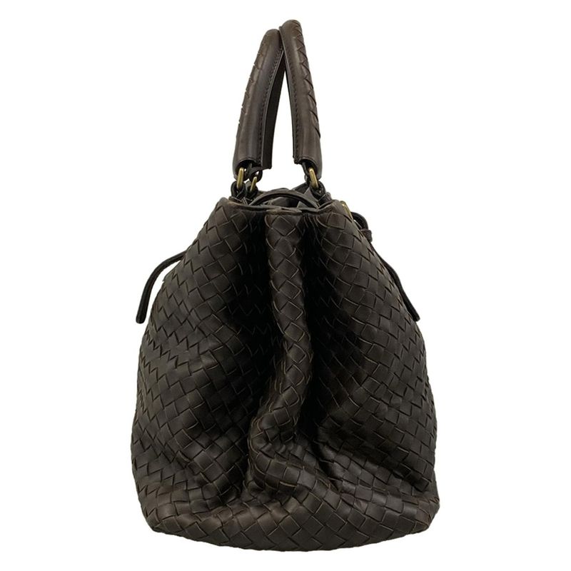 Bottega Veneta Tote Midi Amroma Dark Brown Leather