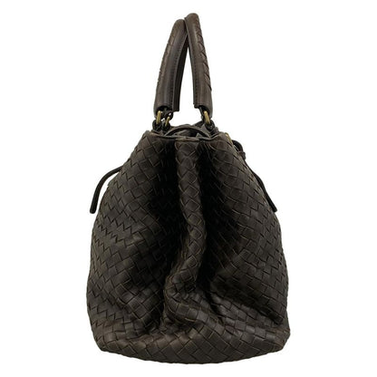 Bottega Veneta Tote Midi Amroma Dark Brown Leather