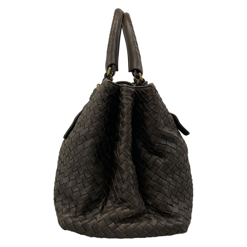 Bottega Veneta Tote Midi Amroma Dark Brown Leather