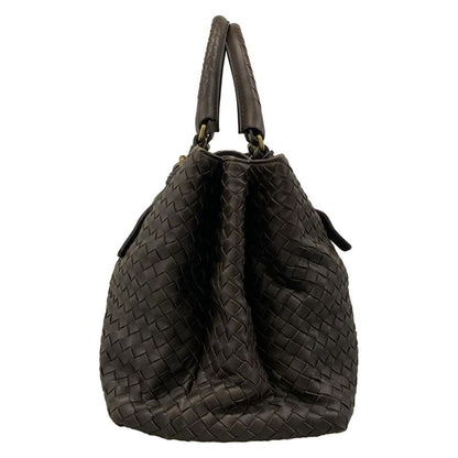 Bottega Veneta Tote Midi Amroma Dark Brown Leather