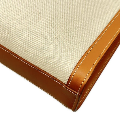 Celine Tote Small Vertical Cabas Ivory Brown Leather