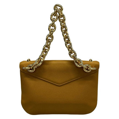Bottega Veneta Handbag Mount Light Brown Chain Handle Leather