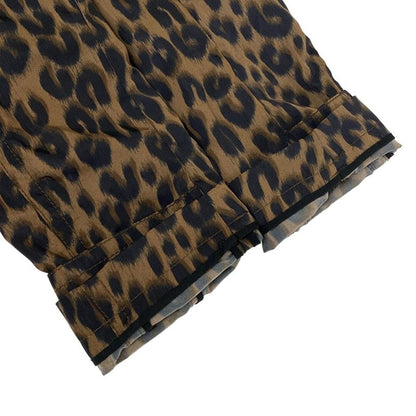 Louis Vuitton Trench Coat 38 M Brown Black Dark Leopard Print Spring Autumn