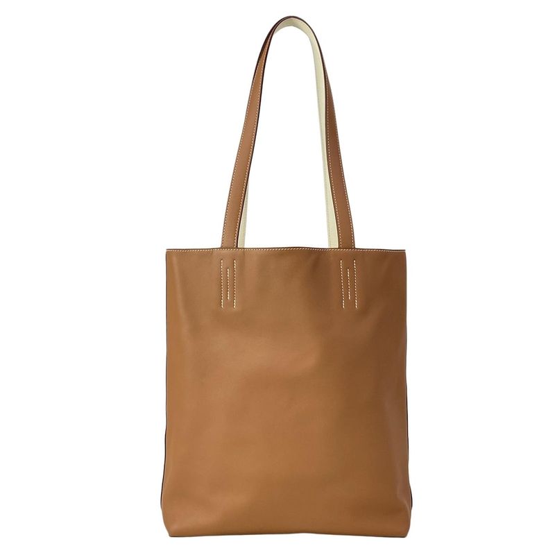 Hermes Tote Neo Double Sens 35 Gold Nata Reversible