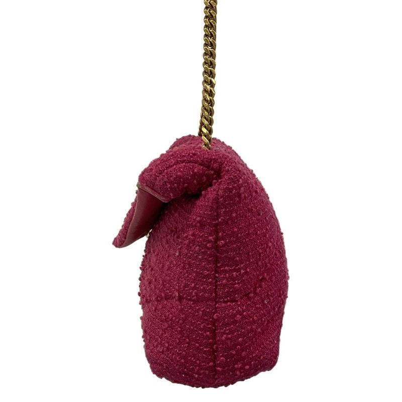 Saint Laurent Paris Shoulder Bag Pink Chain