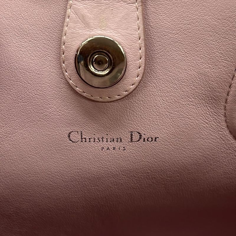Dior Tote Addict Black Pink Leather