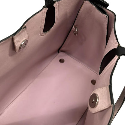 Dior Tote Addict Black Pink Leather