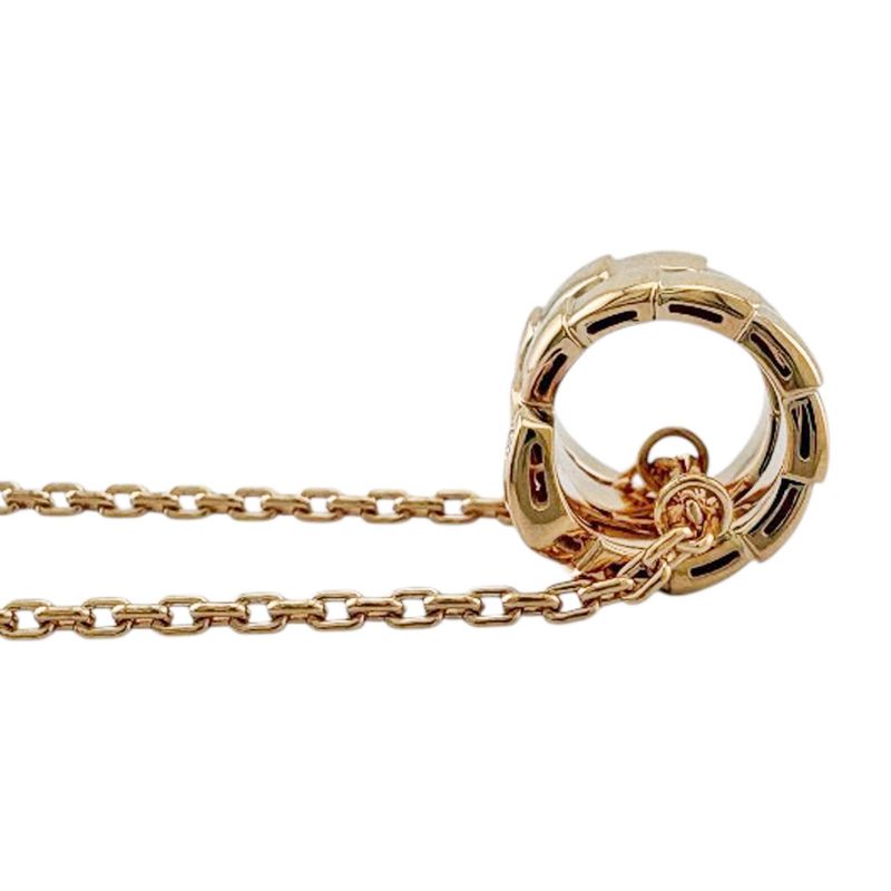 Bvlgari Serpenti Viper Necklace 18k Pink Gold Diamond