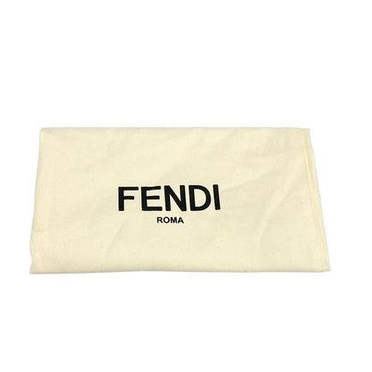 Fendi Shoulder Bag Baguette Slim Zucca Pattern Dark Brown Ivory Multi 2-Way