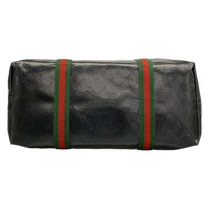 Gucci Tote Sherry Crystal GG Black Green Red Leather