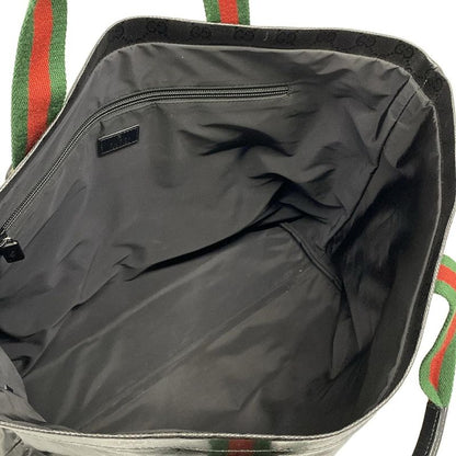 Gucci Tote Sherry Crystal GG Black Green Red Leather
