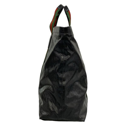 Gucci Tote Sherry Crystal GG Black Green Red Leather