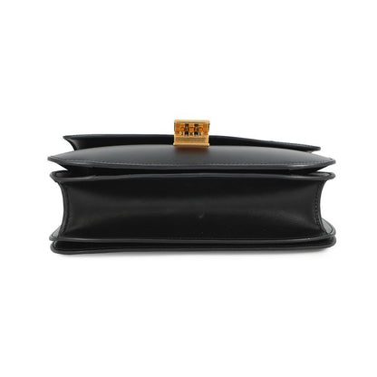 Celine Shoulder Bag Classic Box Calf Leather Black