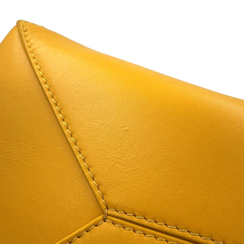 Loewe Tote Puzzle Fold Calf Leather Bicolor Yellow