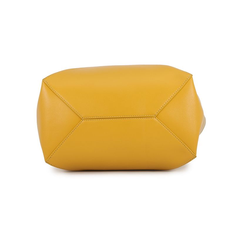 Loewe Tote Puzzle Fold Calf Leather Bicolor Yellow