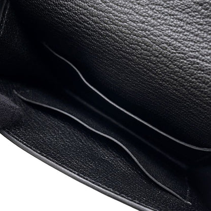 Hermes Wallet Roulis Slim Black Gold Chevre Misor