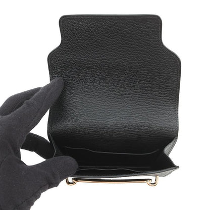 Hermes Wallet Roulis Slim Black Gold Chevre Misor