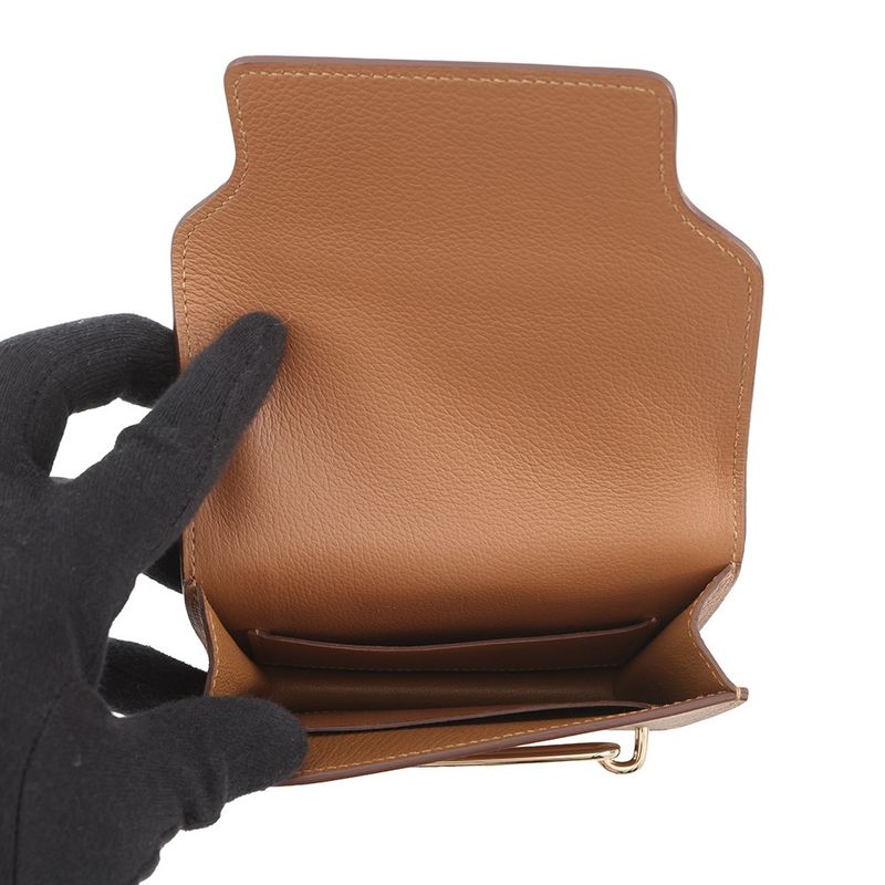 Hermes Wallet Roulis Slim Verso Gold Veil Fizz Pink