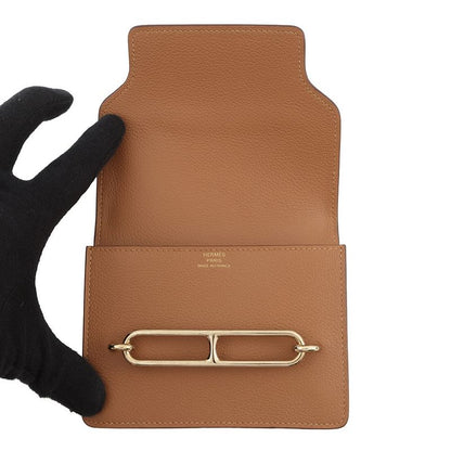 Hermes Wallet Roulis Slim Verso Gold Veil Fizz Pink