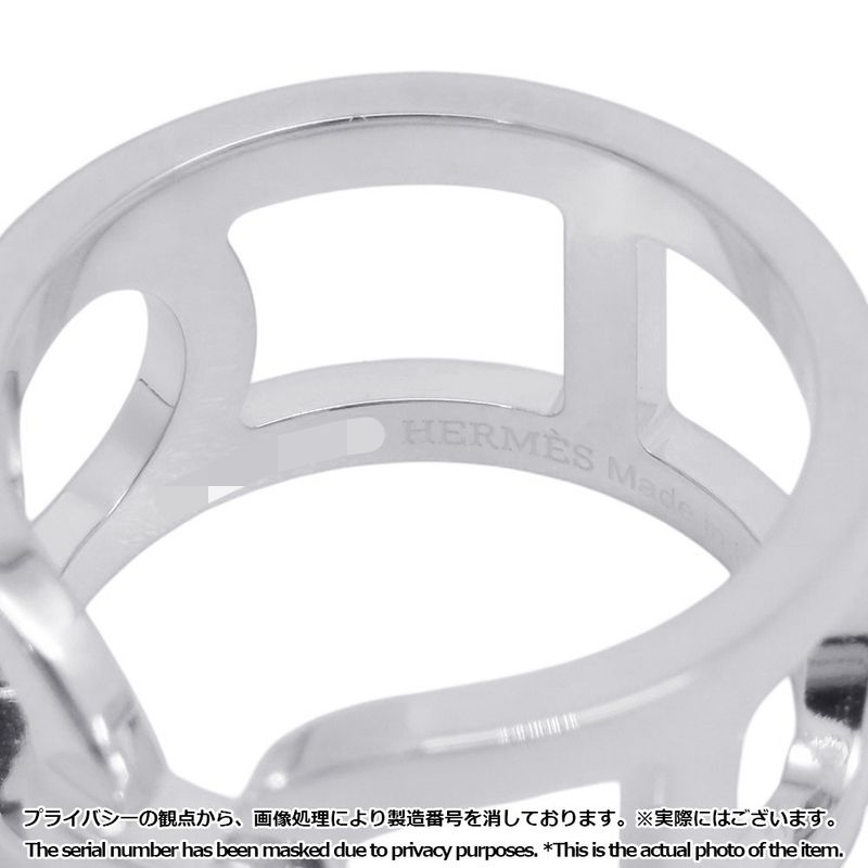 Hermes Ring Chaine D'ancre MM Silver 53