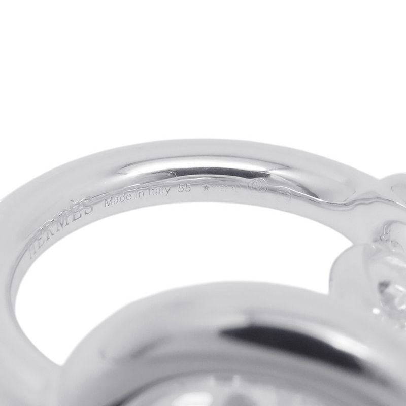 Hermes Ring Croisette GM Silver 55