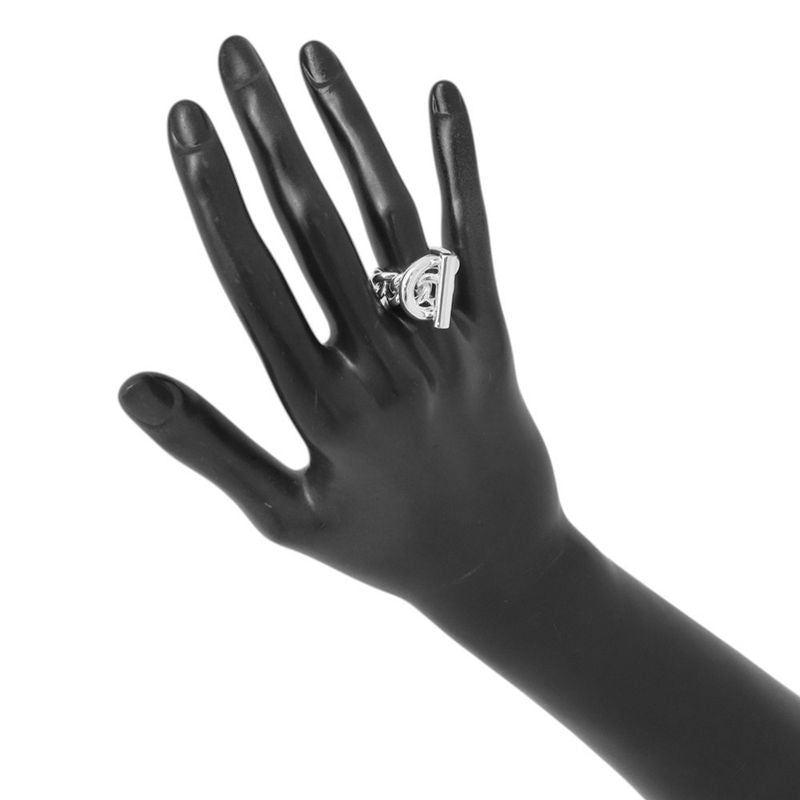 Hermes Ring Croisette GM Silver 55